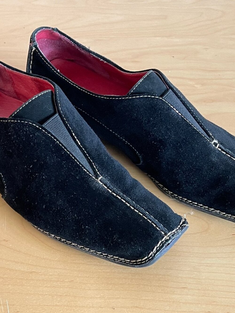 Aerosoles Suede Nubuck Leather Comfort Oxfords Shoes Womens Size 6.5 Navy